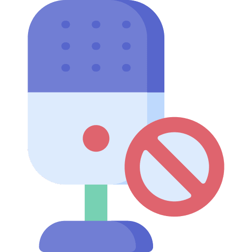 Microphone slash microphone voice icon