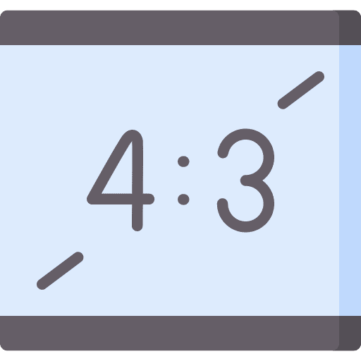 Ratio photograph image rectangle icon