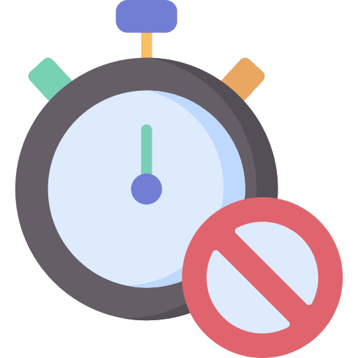 Timer disable stopwatch speed icon