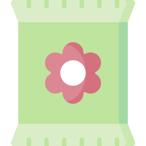 Flower seed sack bag garden icon