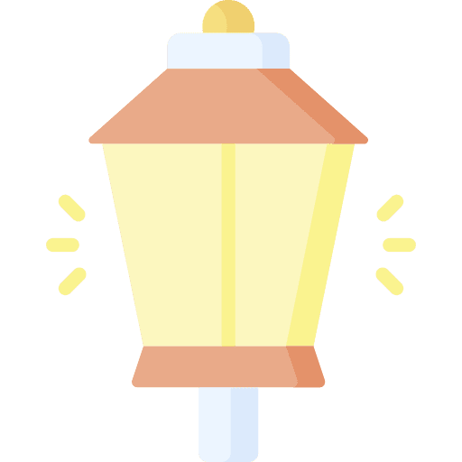 Street lamp electronics light bulb street light icon