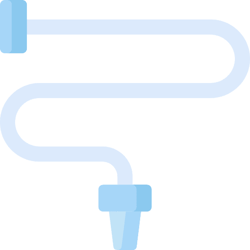 Water hose gardening tools plumbing watering icon