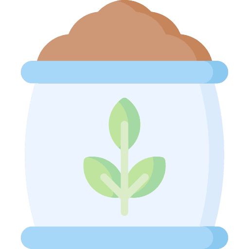 Fertilizer organic fertilizer farming and gardening icon