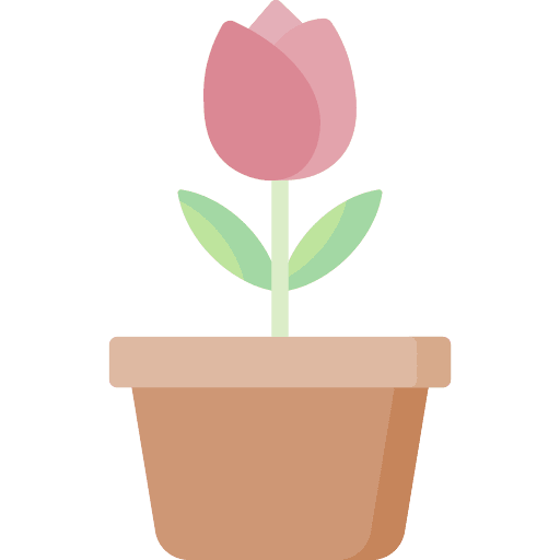 Flower decoration pot nature icon