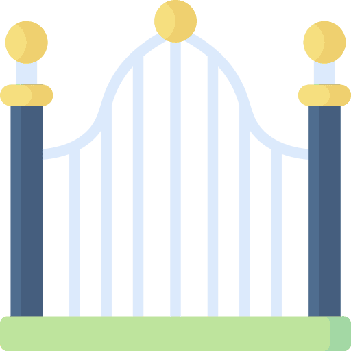 Gate security property building icon
