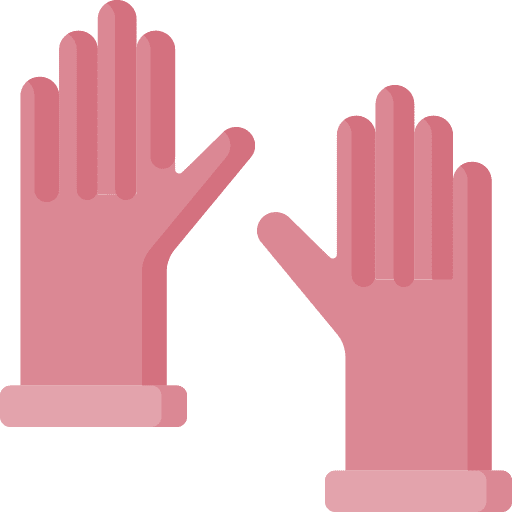 Gloves farm gardening tools hand icon