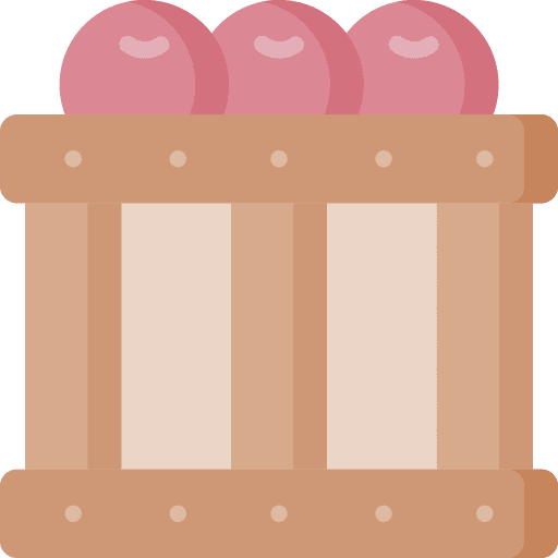 Harvest farming and gardening wooden farm icon