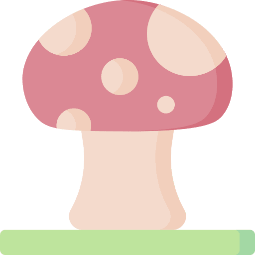 Mushroom vegan food organic icon