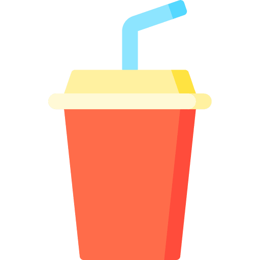 Soda straw cold drink soda icon