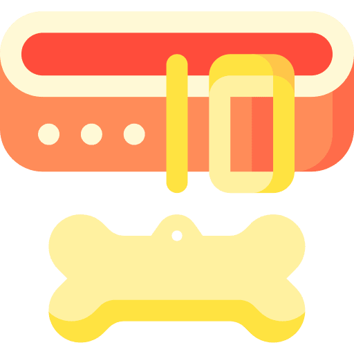 Collar leash accessory pet shop icon