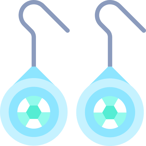 Earrings wealth glamour fashion icon