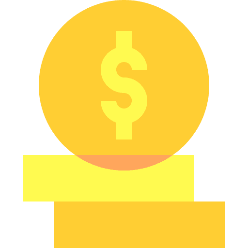Coins business and finance money price icon