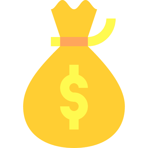 Money bag banking bank dollar symbol icon