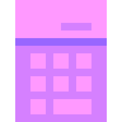 Calculator technological math commerce and shopping icon