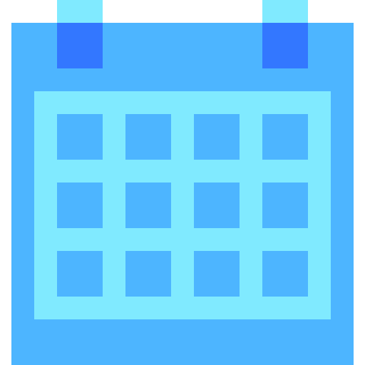Calendar date time deadline icon