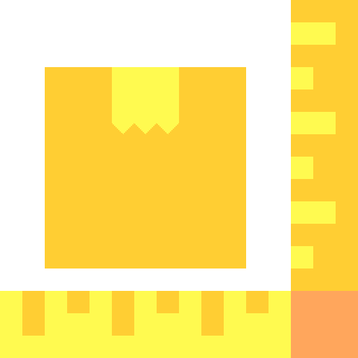 Size shipping logistics delivery size icon