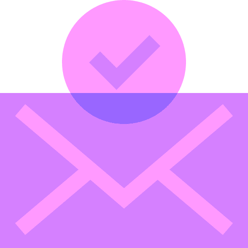 Email communications check mark check icon