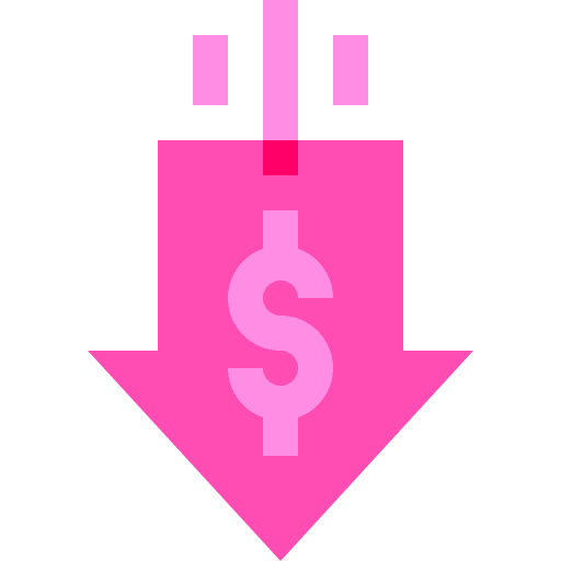 Low price arrow down low price icon