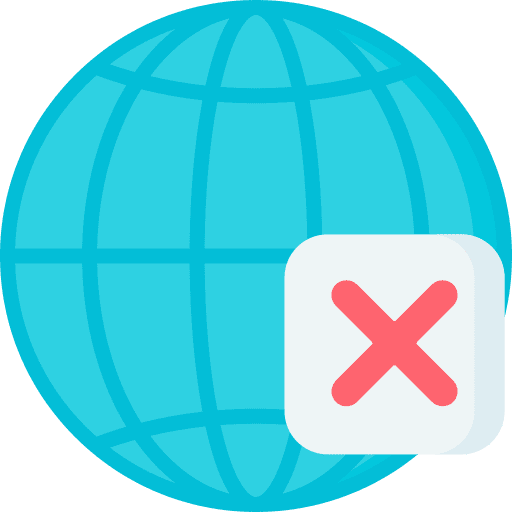 Network world grid error technology icon