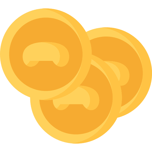 Coins money currency gaming icon