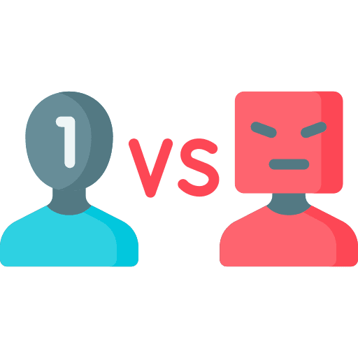 Player game robot machine icon