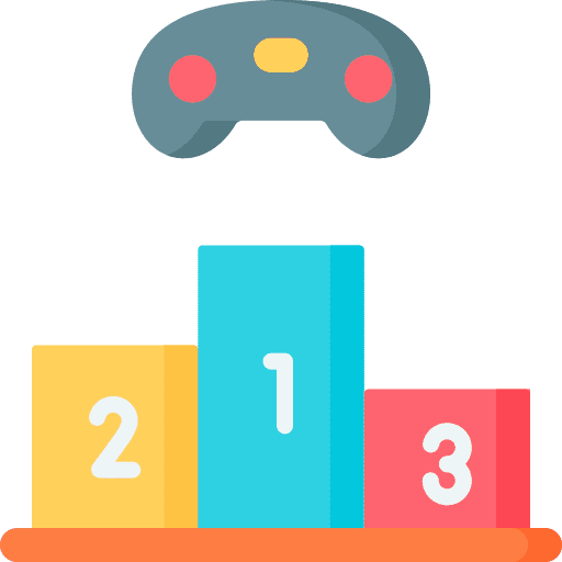 Ranking podium online gaming gaming icon