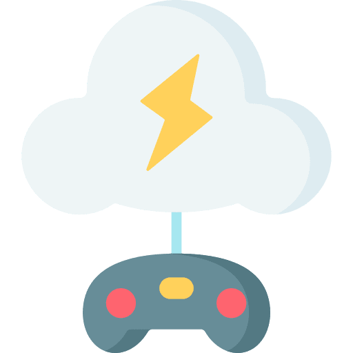 Cloud joystick cloud gamepad icon