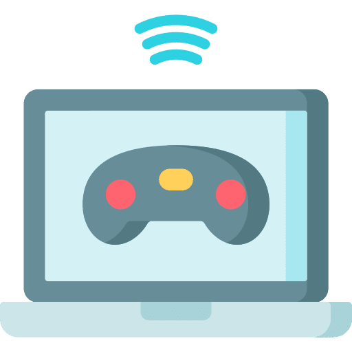 Gaming game joystick laptop icon