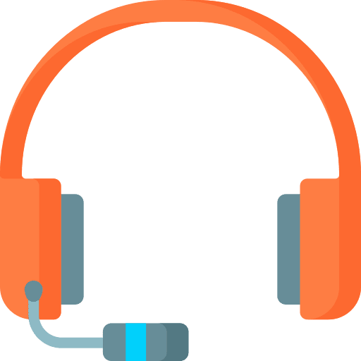 Headset video game communications electronics icon