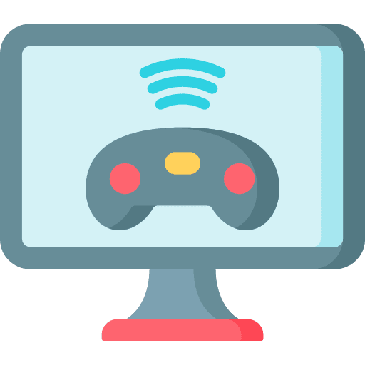 Online game gamer multiplayer gamepad icon