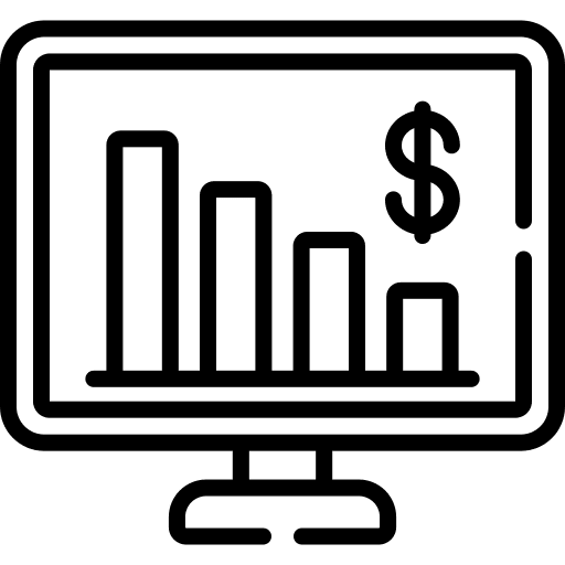 Computer crisis loss graphic icon