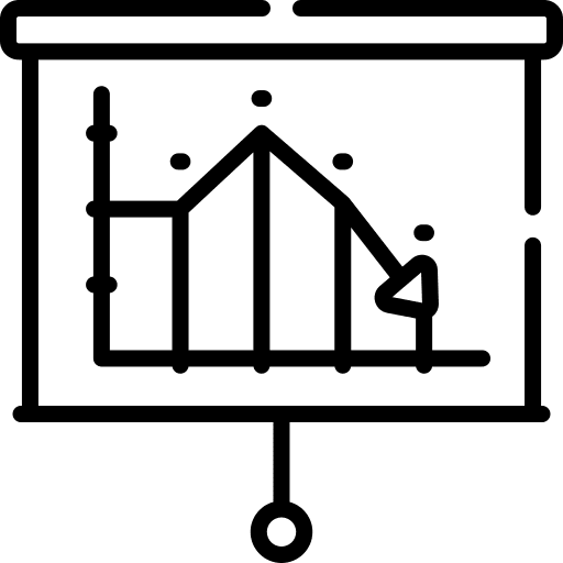 Loss bankruptcy banking loss icon