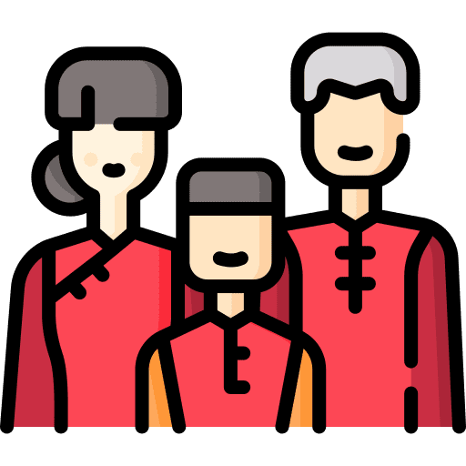 Family young son people icon