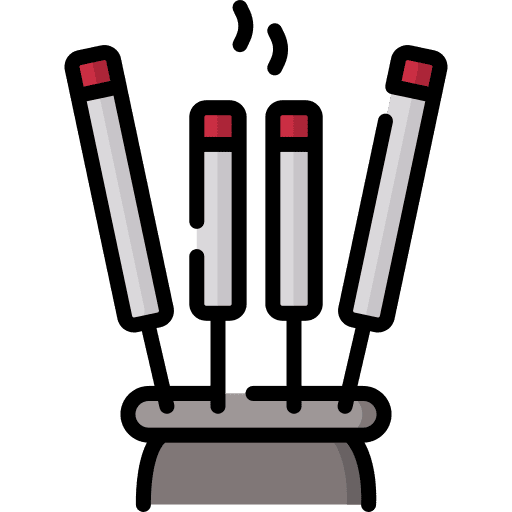 Incense asian cultures wellness icon