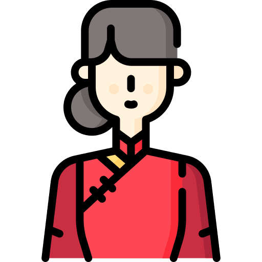 Woman asian person traditional icon