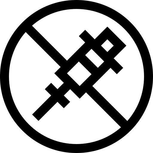 No additives allergen prohibition forbidden icon