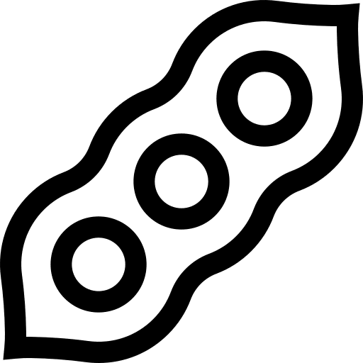 Soy food and restaurant seed beans icon
