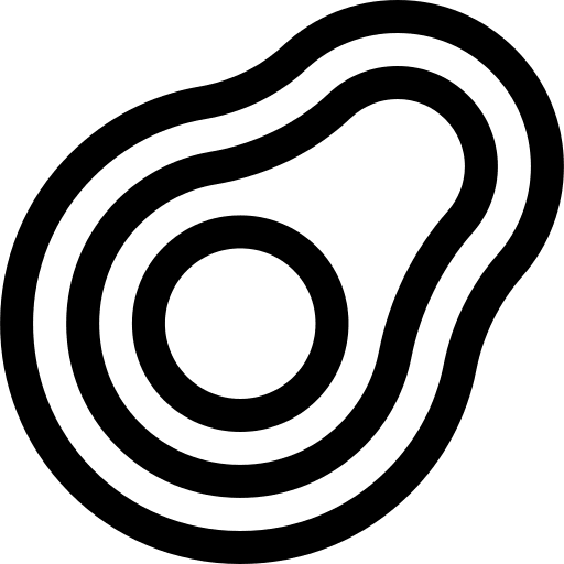 Avocado healthy food organic vegan icon