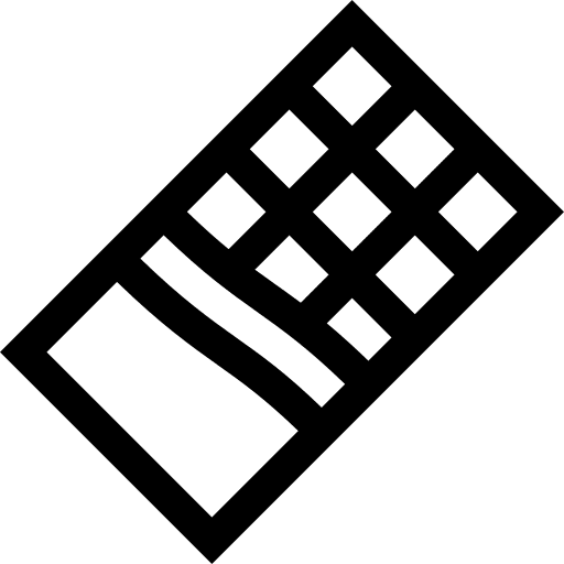 Dark chocolate dessert sweet food and restaurant icon