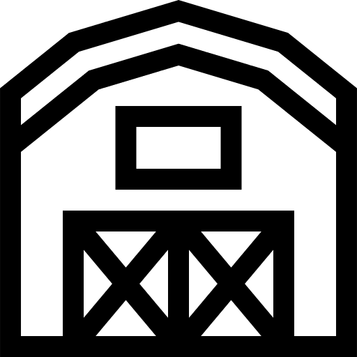 Farm barn farming and gardening farm house icon