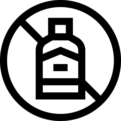 No alcohol unhealthy no drink not allowed icon