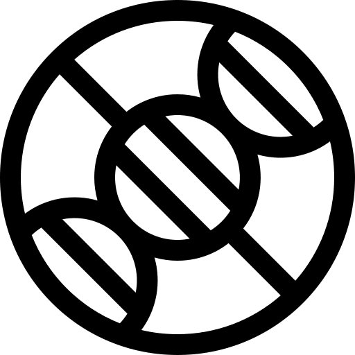 No gmo no gmo dna shapes and symbols icon