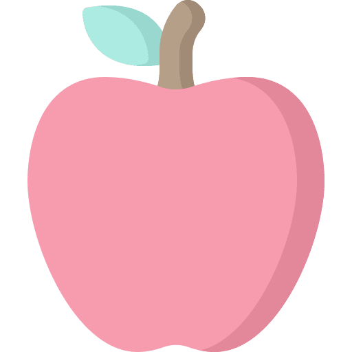 Apple vegetarian vegan diet icon