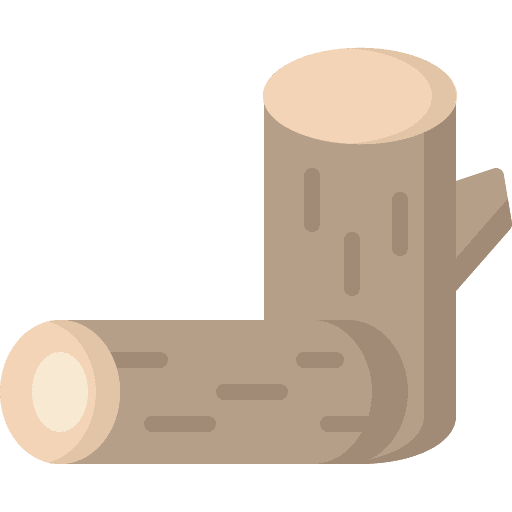 Firewood log tree forest icon