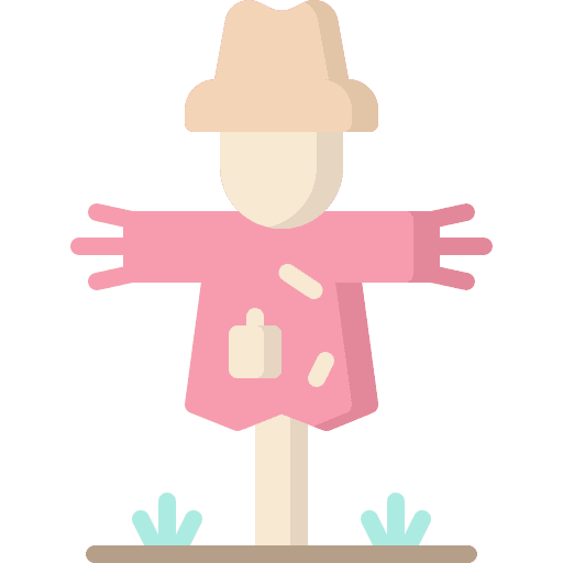 Scarecrow agriculture scarecrow plantation icon