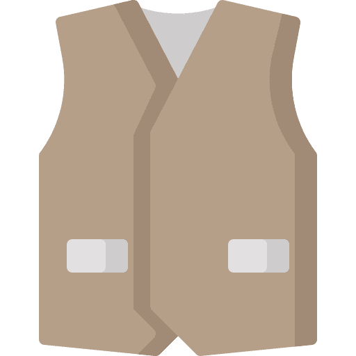 Waistcoat clothing sleeveless clothes icon