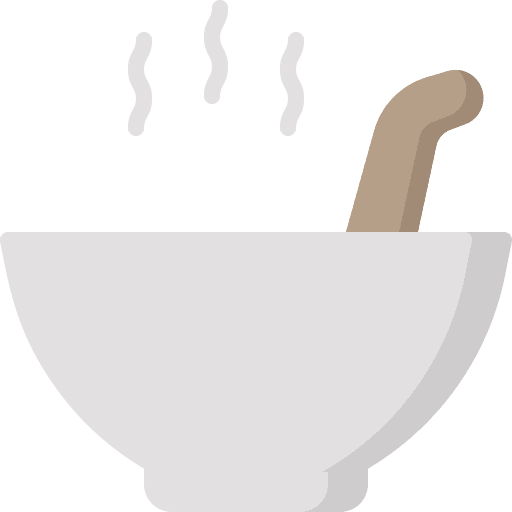 Hot soup bowl warm hot dish icon