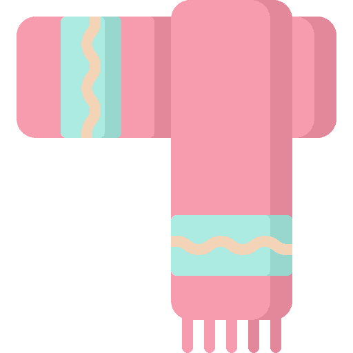 Scarf fashion garment accessory icon