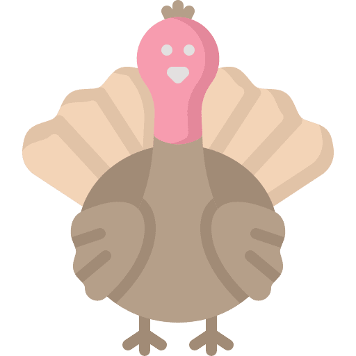 Turkey animals turkey thanksgiving icon