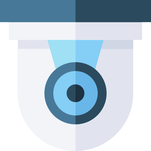 Cctv security system surveillance camera icon